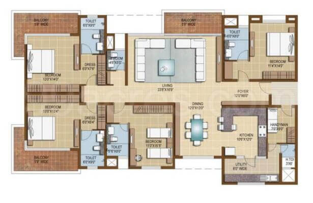 3 BHK Plan